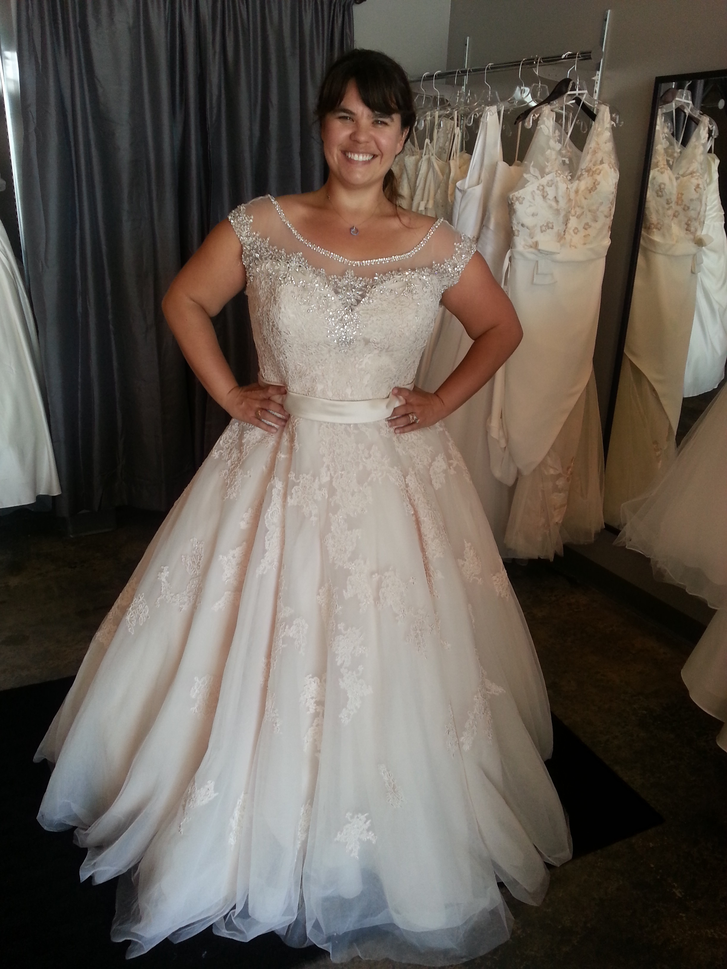 sparkely plus size bridal gowns