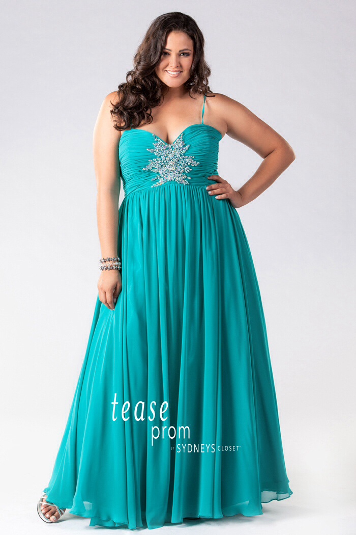 Under the Sea Theme Plus Size Prom Dresses