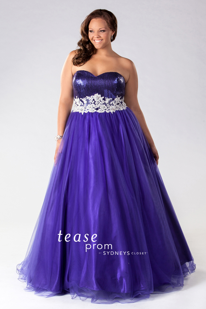 purple dress size 20