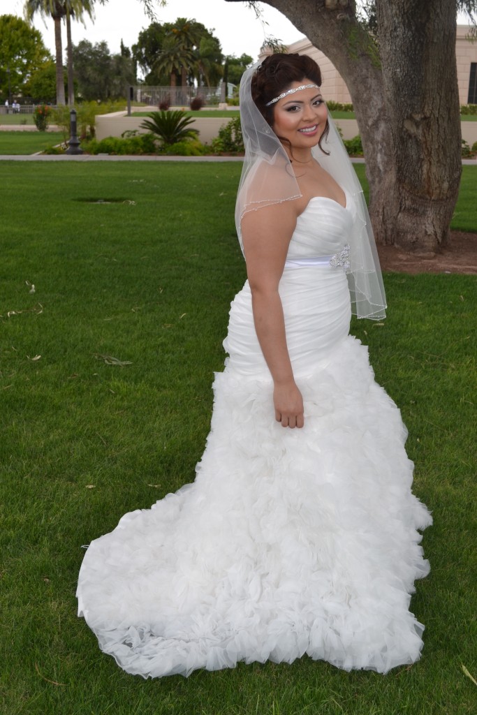 Nicoleh s Fitted Ruffled  Wedding  Gown  Strut Bridal  Salon