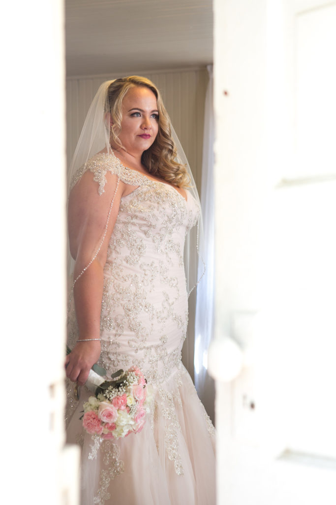 Krysta s Ruched Mermaid with Sparkle Strut Bridal  Salon